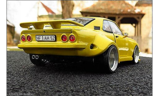 Opel Manta A 1/18 Norev gelb kit carrosserie sur mesure jantes en nid d'abeilles modellautos