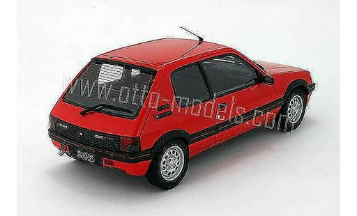 Peugeot 205 GTI 1/18 Ottomobile 1.6 rot vallelunga 1991 phase 2 modellautos