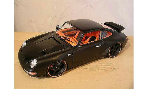 Porsche 911 Carrera 1/18 Burago 4 coupe noir modellautos