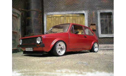 Volkswagen Golf GTI 1/18 Solido jantes bords larges gros deport german look modellautos