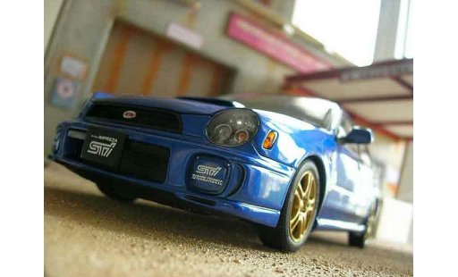 Subaru Impreza STI 1/18 Autoart blau modellautos