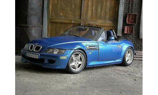 Bmw Z3 M Roadster 1/18 Burago blau 1996 modellautos