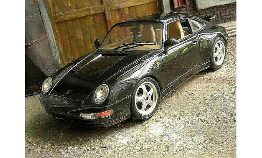Porsche 911 Carrera 1/18 Burago 2 schwarz modellautos