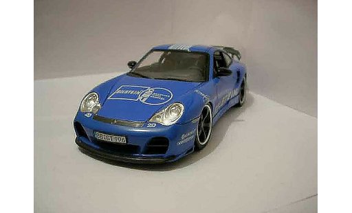 Porsche 911 Turbo 1/18 Hotworks techart blau modellautos