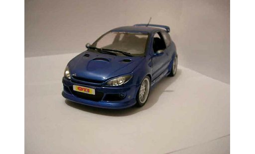 Peugeot 206 RC 1/18 Norev Esquiss Auto blau modellautos