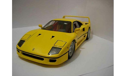 Ferrari F40 Coupe 1/18 Hot Wheels Elite gelb modellautos