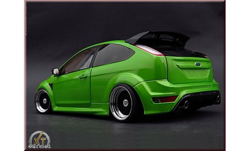 Ford Focus RS 1/18 Minichamps gr&Atilde;&frac14;n 2010 jantes BBS 18 pouces modellautos