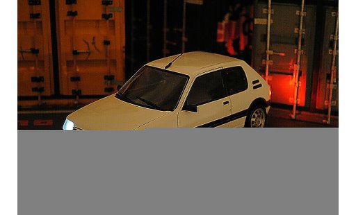 Peugeot 205 GTI 1/18 Norev Blanche 1.9 LED modellautos
