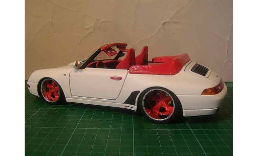Porsche 911 Cabriolet 1/18 Burago Cabrio Carrera tuning modellautos
