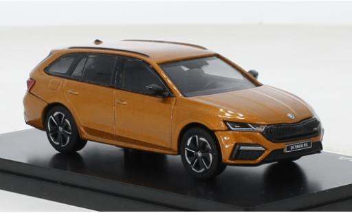 Modellautos Skoda Octavia 1/43 Abrex IV Combi RS metallise orange 2020 Skoda Octavia 1/43 Abrex IV Combi RS metallise orange 2020 modellautos
