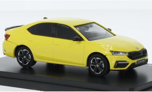 Skoda Octavia 1/43 Abrex IV RS jaune 2020 modellautos