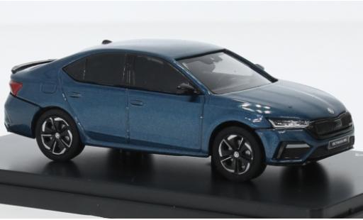 Skoda Octavia 1/43 Abrex IV RS metallise bleu 2020 modellautos