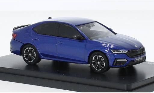 Skoda Octavia 1/43 Abrex IV RS metallise bleu foncé 2020 modellautos
