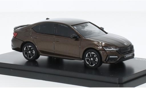 Skoda Octavia 1/43 Abrex IV RS metallise brun 2020 modellautos