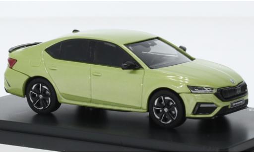 Skoda Octavia 1/43 Abrex IV RS metallise la chaux 2020 modellautos