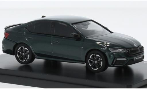 Skoda Octavia 1/43 Abrex IV RS metallise vert foncé 2020 modellautos