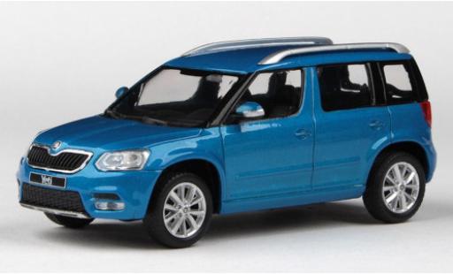 Skoda Yeti 1/43 Abrex FL mettalic bleu 2013 modellautos