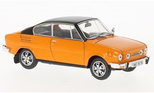 Skoda 110 1/43 Abrex R orange/schwarz modellautos