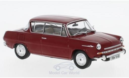 Skoda 110 1/43 Abrex 0MBX rot 1969 modellautos