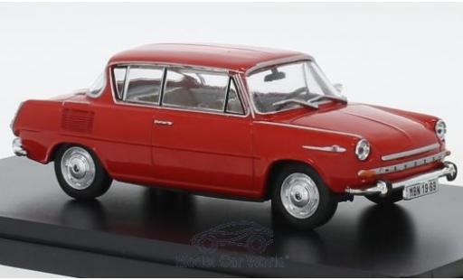 Skoda 110 1/43 Abrex 0MBX rot 1969 modellautos