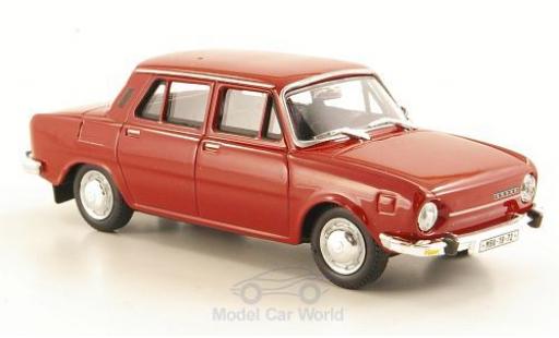 Skoda 110 1/43 Abrex L rot 1973 ohne Vitrine modellautos