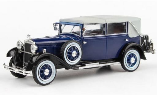 Skoda 860 1/43 Abrex blau/schwarz RHD 1932 fermé Verdeck modellautos