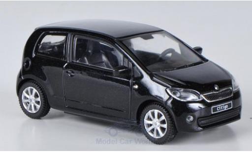 Skoda Citigo 1/43 Abrex mettalic schwarz 2012 3-Türer modellautos