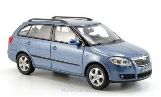 Skoda Fabia 1/43 Abrex II Kombi mettalic blau modellautos