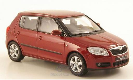 Skoda Fabia 1/43 Abrex II mettalic rot 2006 modellautos