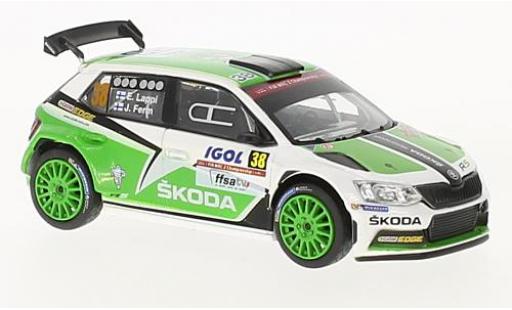 Skoda Fabia 1/43 Abrex III R5 No.38 Rallye WM Rallye Tour de Corse 2015 E.Lappi/J.Ferm modellautos