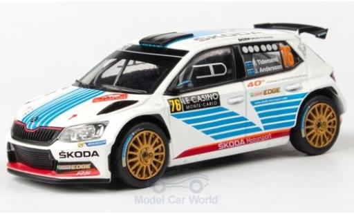 Skoda Fabia 1/43 Abrex III R5 No.76 Rallye WM Rallye Monte Carlo 2017 P.Tidemand/J.Andersson modellautos