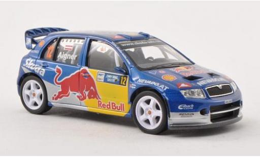 Skoda Fabia 1/43 Abrex WRC Evo II No.12 Red Bull Rallye Deutschland 2006 modellautos