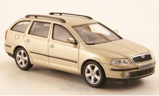 Modellautos Skoda Octavia 1/43 Abrex Combi mettalic beige 2004 Skoda Octavia 1/43 Abrex Combi mettalic beige 2004 modellautos