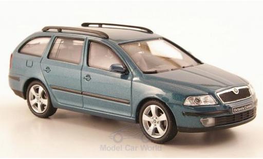 Skoda Octavia 1/43 Abrex Combi mettalic grün 2004 modellautos