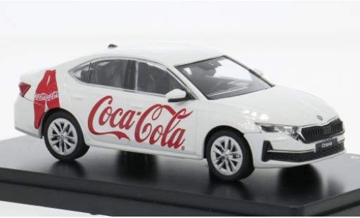 Skoda Octavia 1/43 Abrex IV FL weiss 2024 Coca Cola 1:43 modellautos