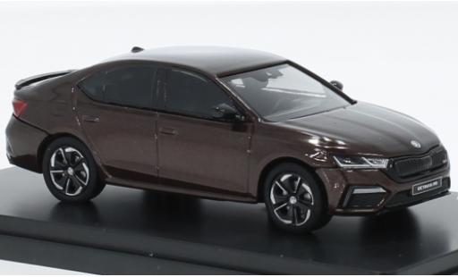 Skoda Octavia 1/43 Abrex IV RS metallise braun 2020 1:43 modellautos