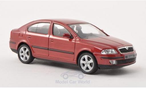 Modellautos Skoda Octavia 1/43 Abrex mettalic rot 2004 Skoda Octavia 1/43 Abrex mettalic rot 2004 modellautos