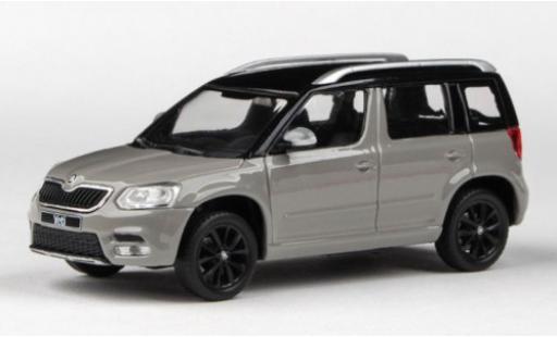 Skoda Yeti 1/43 Abrex FL grau/schwarz 2013 modellautos