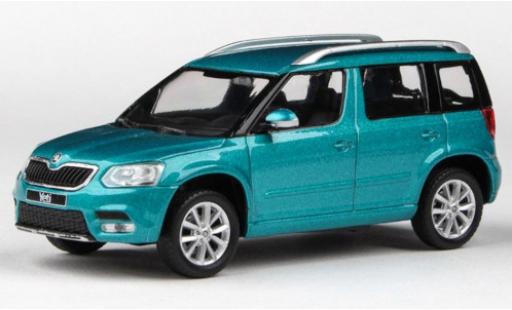 Skoda Yeti 1/43 Abrex FL mettalic türkis 2013 modellautos