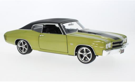 Chevrolet Chevelle 1/18 ACME SS Restomod metallise la chaux/noire 1970 modellautos