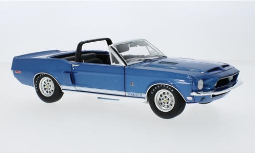 Modellautos Shelby GT 500 1/18 ACME Ford Mustang Cabriolet metallise bleu 1968 Shelby GT 500 1/18 ACME Ford Mustang Cabriolet metallise bleu 1968 modellautos