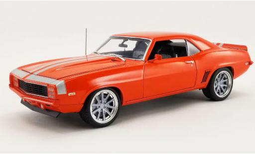 Modellautos Chevrolet Camaro 1/18 ACME Restomod orange/silber 1969 Chevrolet Camaro 1/18 ACME Restomod orange/silber 1969 modellautos
