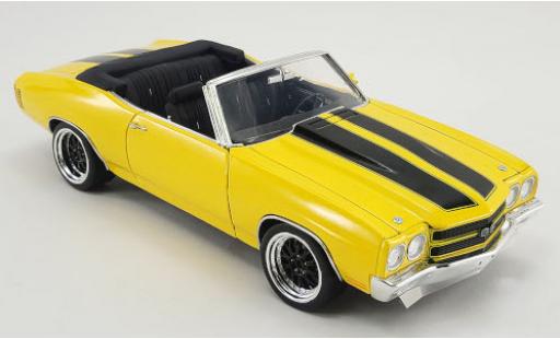 Chevrolet Chevelle 1/18 ACME Super Sport Cabrio Restomod gelb/schwarz 1970 modellautos