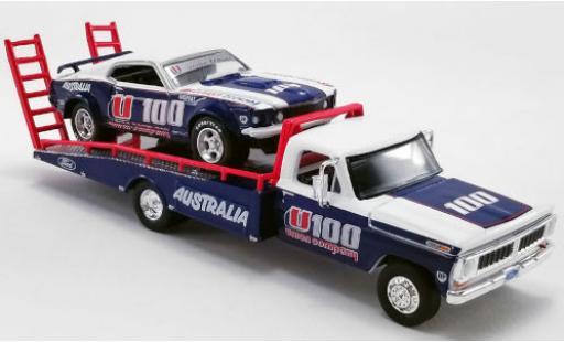 Modellautos Ford F-350 1/64 ACME Ramp Truck Union Company U100 1970 mit 1969 Trans Am Mustang und Auffahrrampen Alan Moffat Racing Ford F-350 1/64 ACME Ramp Truck Union Company U100 1970 mit 1969 Trans Am Mustang und Auffahrrampen Alan Moffat Racing modellautos