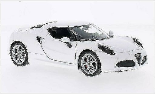 Alfa Romeo 4C coupe 1/24 Welly weiss 2014 modellautos