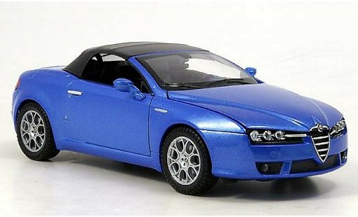 Alfa Romeo Spider veloce 1/24 Welly blau geschlossen modellautos
