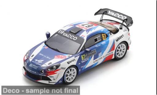Alpine A110 1/43 Spark Rally RGT Rally Monte Carlo 2025 #67 R.Astier/D.Giraudet 1:43 modellautos