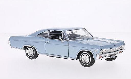 Chevrolet Impala 1/24 Welly SS 396 mettalic blau 1965 modellautos