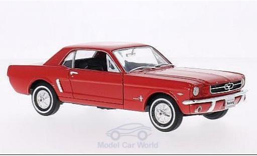 Ford Mustang 1/24 Welly Coupe rot 1964 modellautos