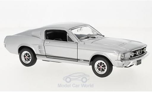 Ford Mustang GT 1/24 Welly GT silber 1967 modellautos